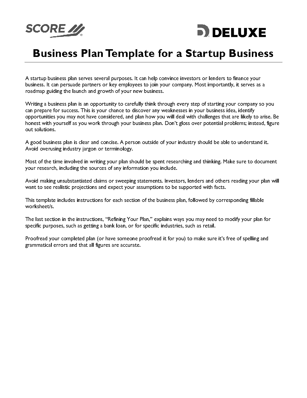 modern business plan template